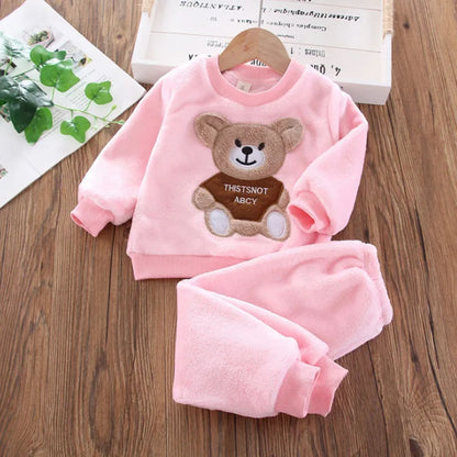 Novos conjuntos de roupas de inverno para bebês, meninas e meninos
