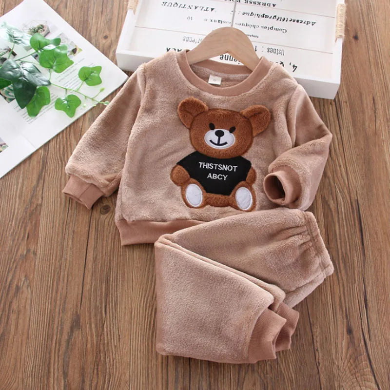 Novos conjuntos de roupas de inverno para bebês, meninas e meninos