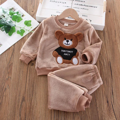 Novos conjuntos de roupas de inverno para bebês, meninas e meninos