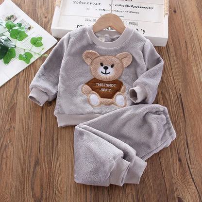 Novos conjuntos de roupas de inverno para bebês, meninas e meninos