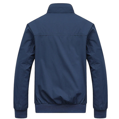 Jaqueta bomber slim casual sólida da moda primavera/outono 2025