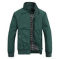 Jaqueta bomber slim casual sólida da moda primavera/outono 2025
