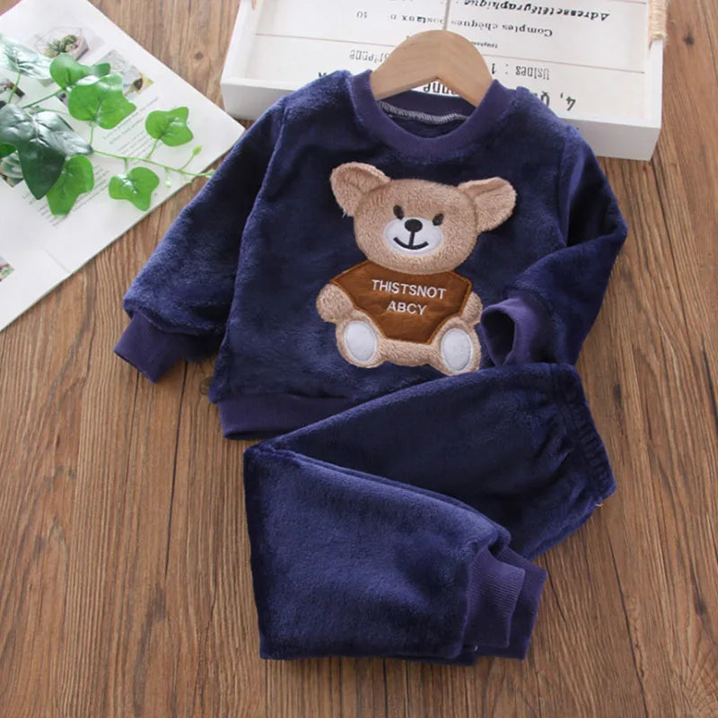 Novos conjuntos de roupas de inverno para bebês, meninas e meninos