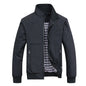 Jaqueta bomber slim casual sólida da moda primavera/outono 2025