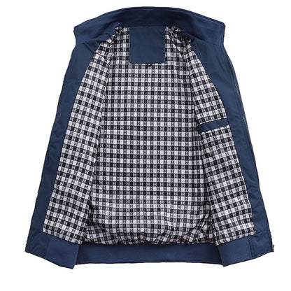 Jaqueta bomber slim casual sólida da moda primavera/outono 2025