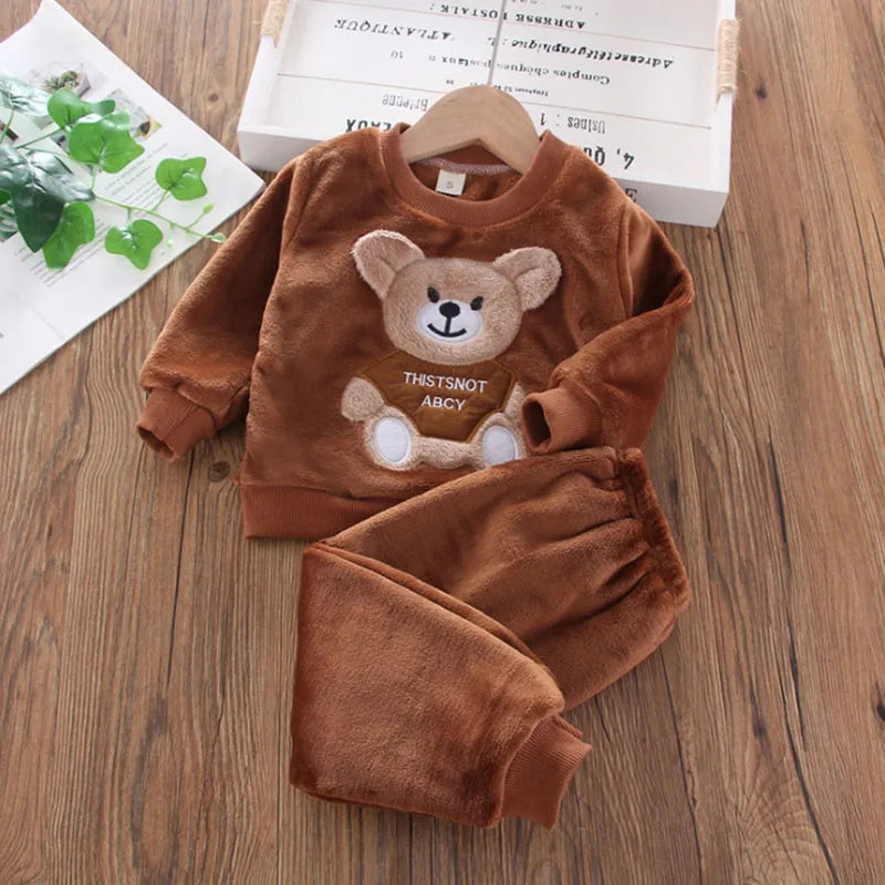 Novos conjuntos de roupas de inverno para bebês, meninas e meninos