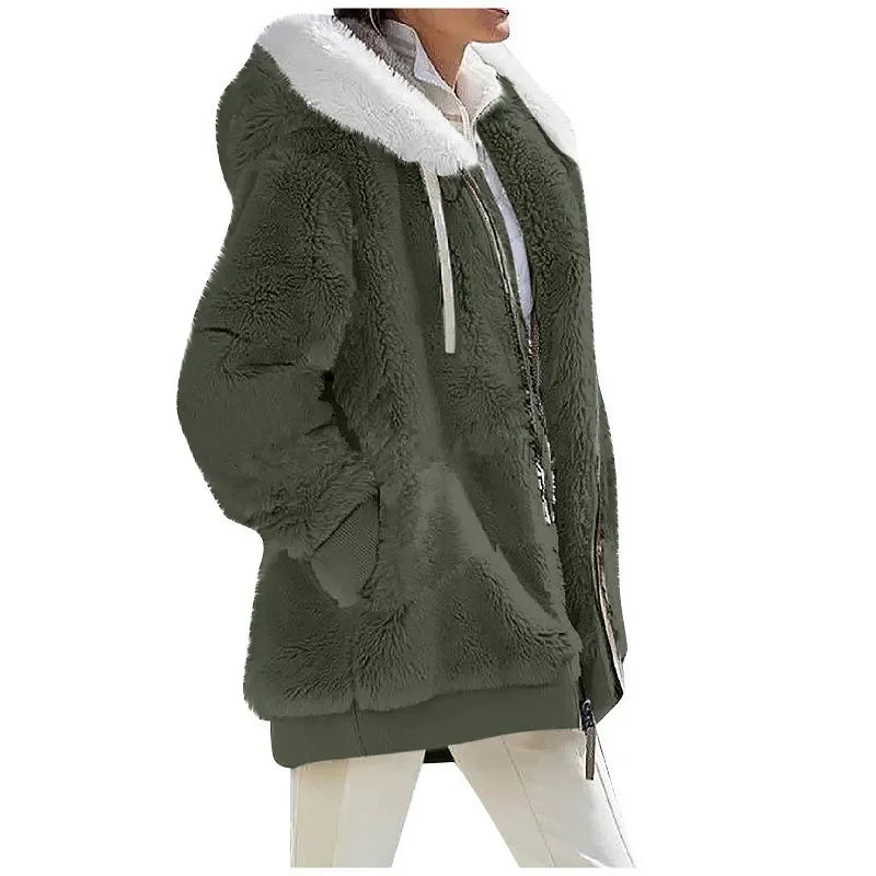 Casaco Feminino Novo Casual Com Capuz