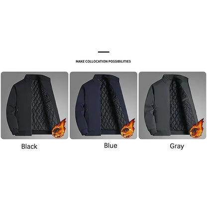 Jaqueta BROWON Plus Size 8xl para Homens 2025 Gola Alta Grossa Jaqueta de Inverno
