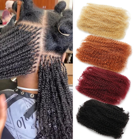 Cabelo a granel para tranças afro crespo cacheado