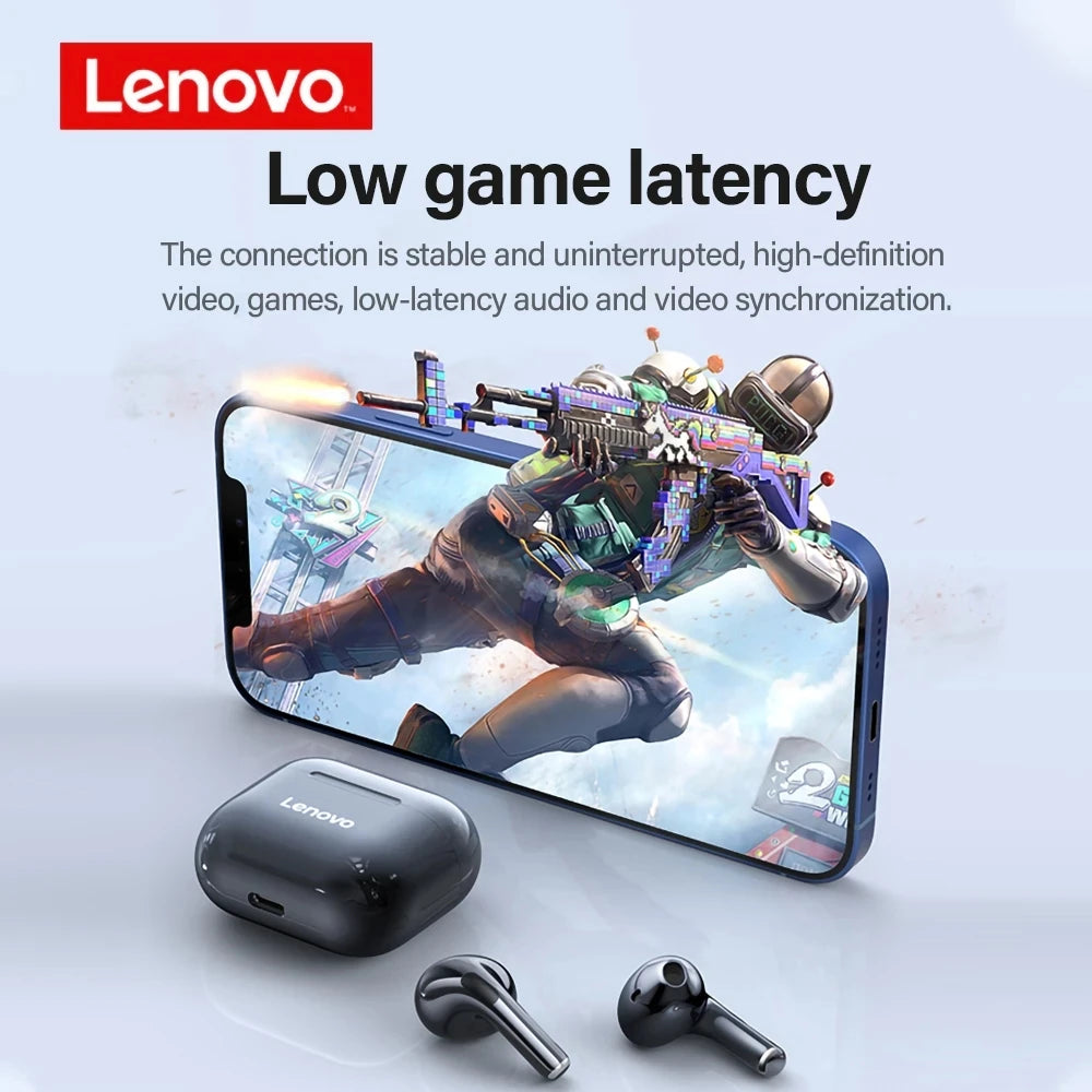 Fones de ouvido sem fio originais Lenovo