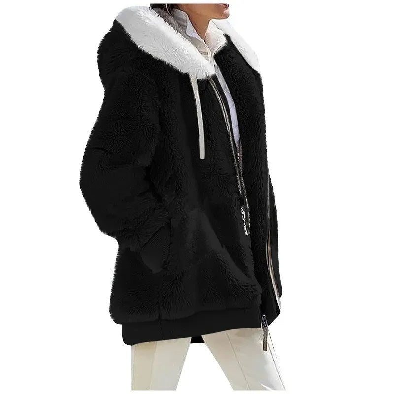 Casaco Feminino Novo Casual Com Capuz
