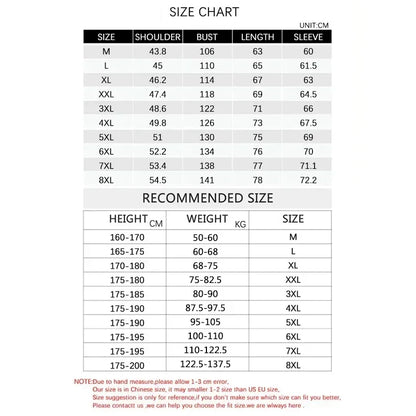 Jaqueta BROWON Plus Size 8xl para Homens 2025 Gola Alta Grossa Jaqueta de Inverno