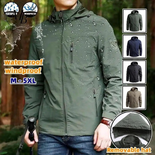 Jaqueta impermeável masculina