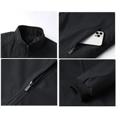 Jaqueta BROWON Plus Size 8xl para Homens 2025 Gola Alta Grossa Jaqueta de Inverno