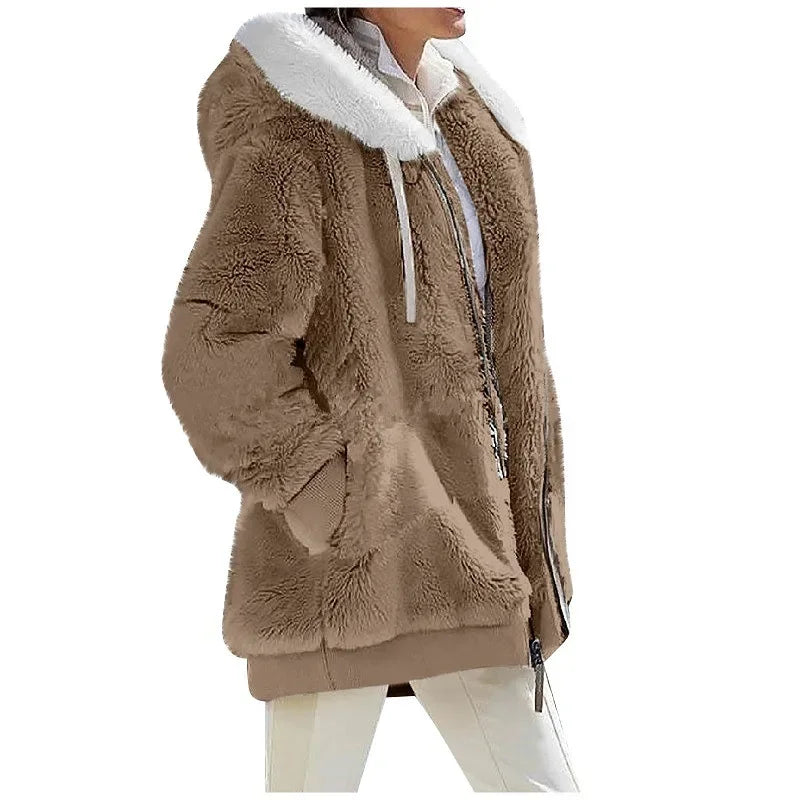 Casaco Feminino Novo Casual Com Capuz