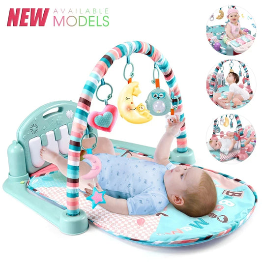 Suporte para bebê fitness, brinquedo musical de ginástica