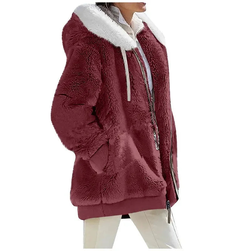 Casaco Feminino Novo Casual Com Capuz