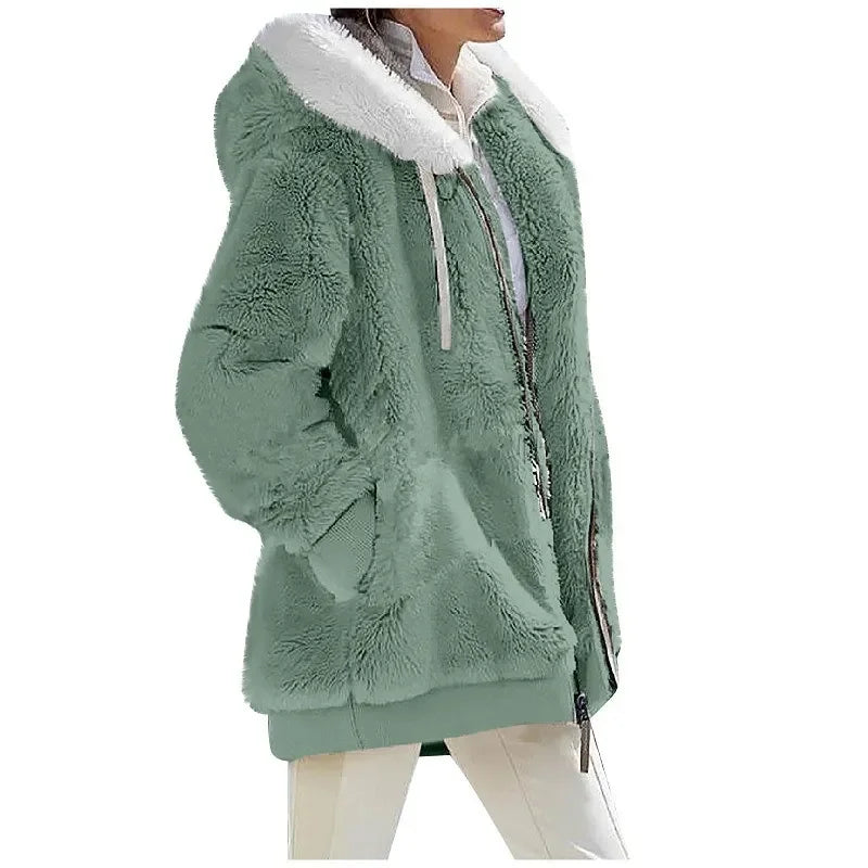Casaco Feminino Novo Casual Com Capuz