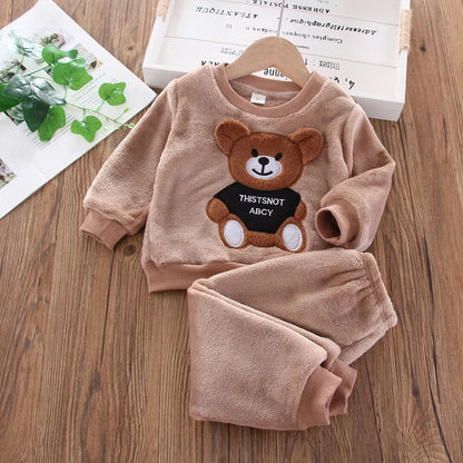 Novos conjuntos de roupas de inverno para bebês, meninas e meninos