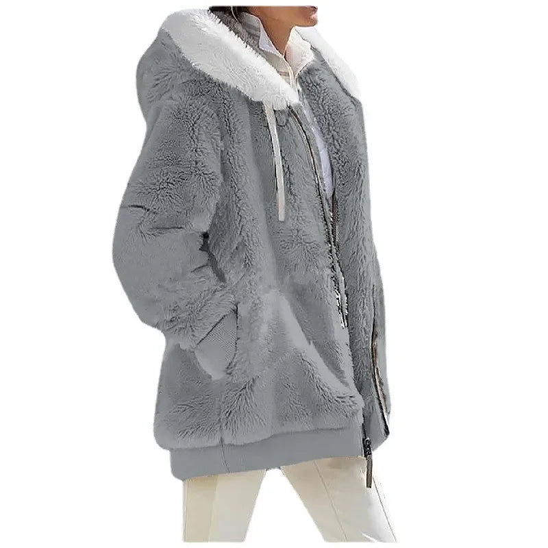 Casaco Feminino Novo Casual Com Capuz