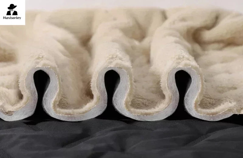 Calças de inverno de algodão com penas masculinas