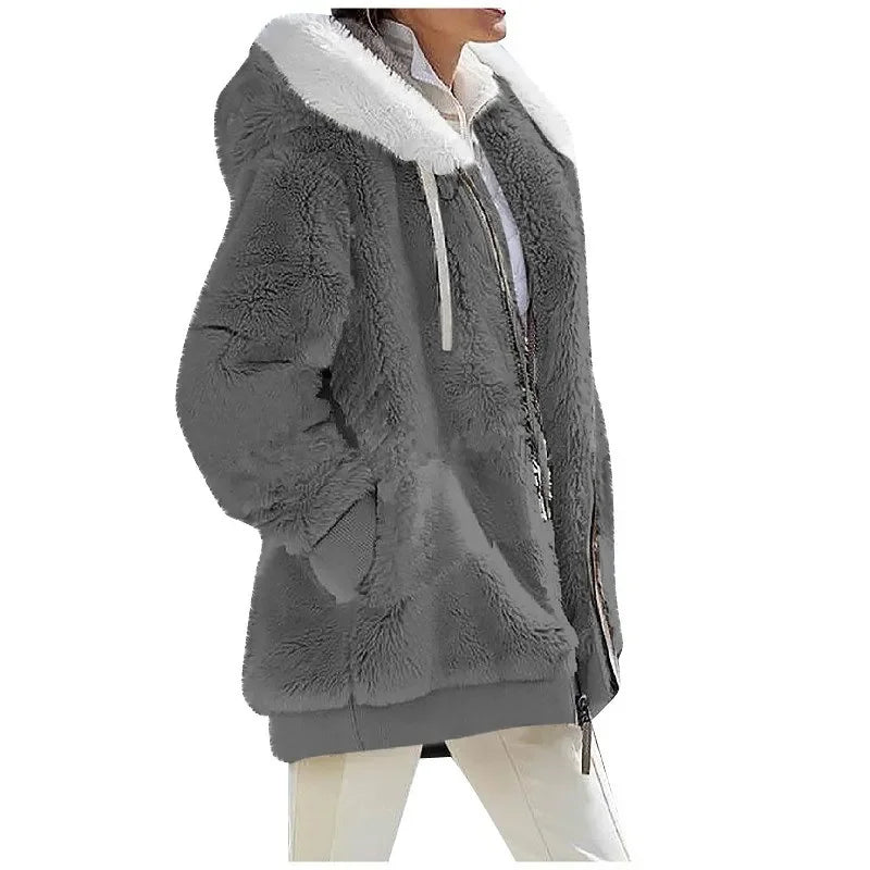 Casaco Feminino Novo Casual Com Capuz