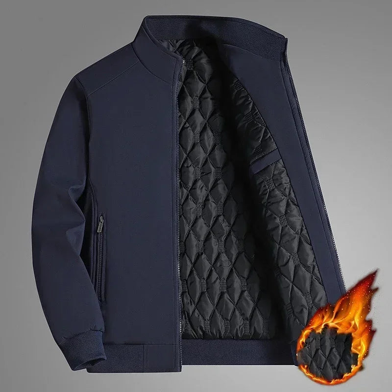 Jaqueta BROWON Plus Size 8xl para Homens 2025 Gola Alta Grossa Jaqueta de Inverno