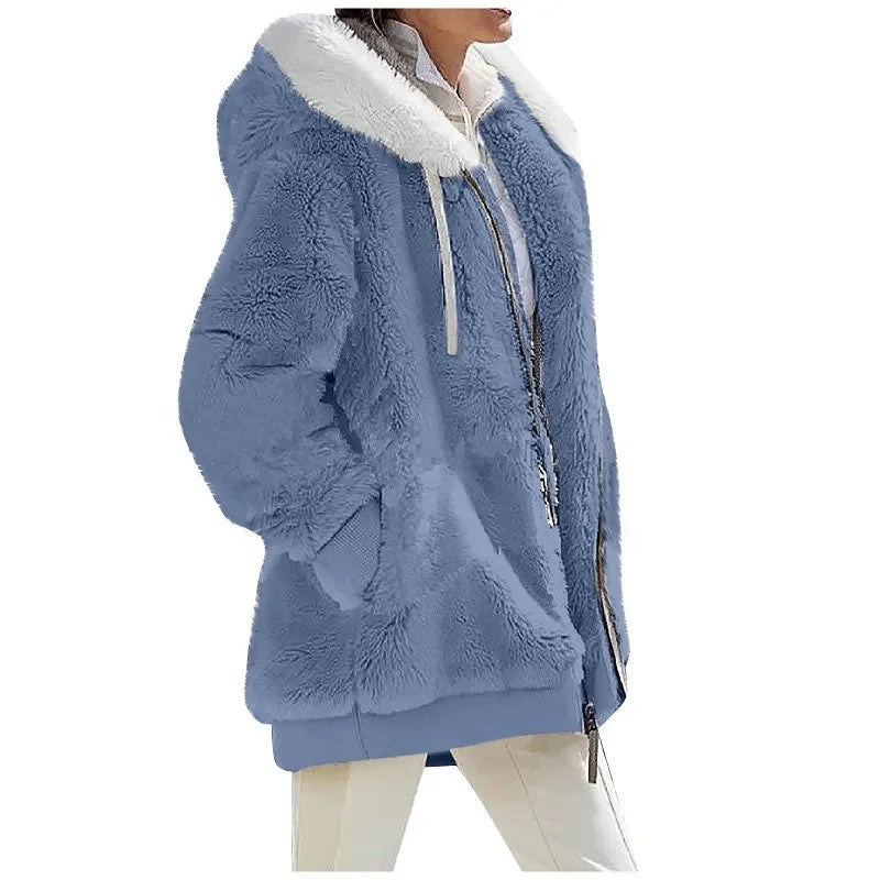 Casaco Feminino Novo Casual Com Capuz
