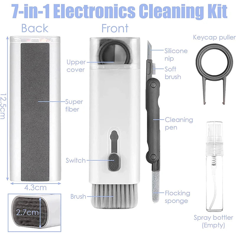 Kit de limpeza multifuncional 7 em 1