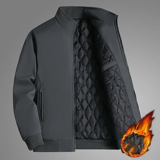 Jaqueta BROWON Plus Size 8xl para Homens 2025 Gola Alta Grossa Jaqueta de Inverno
