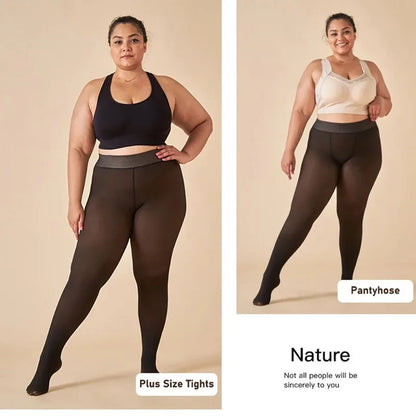 Meia-calça feminina quente de inverno